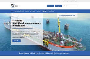 BPF Waterbouw (schermafbeelding met impressie van de pensioenfonds website))