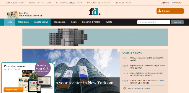 www.fd.nl/proefabonnement/ Financieel Dagblad