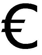 Euroteken inkomsten en uitgaven